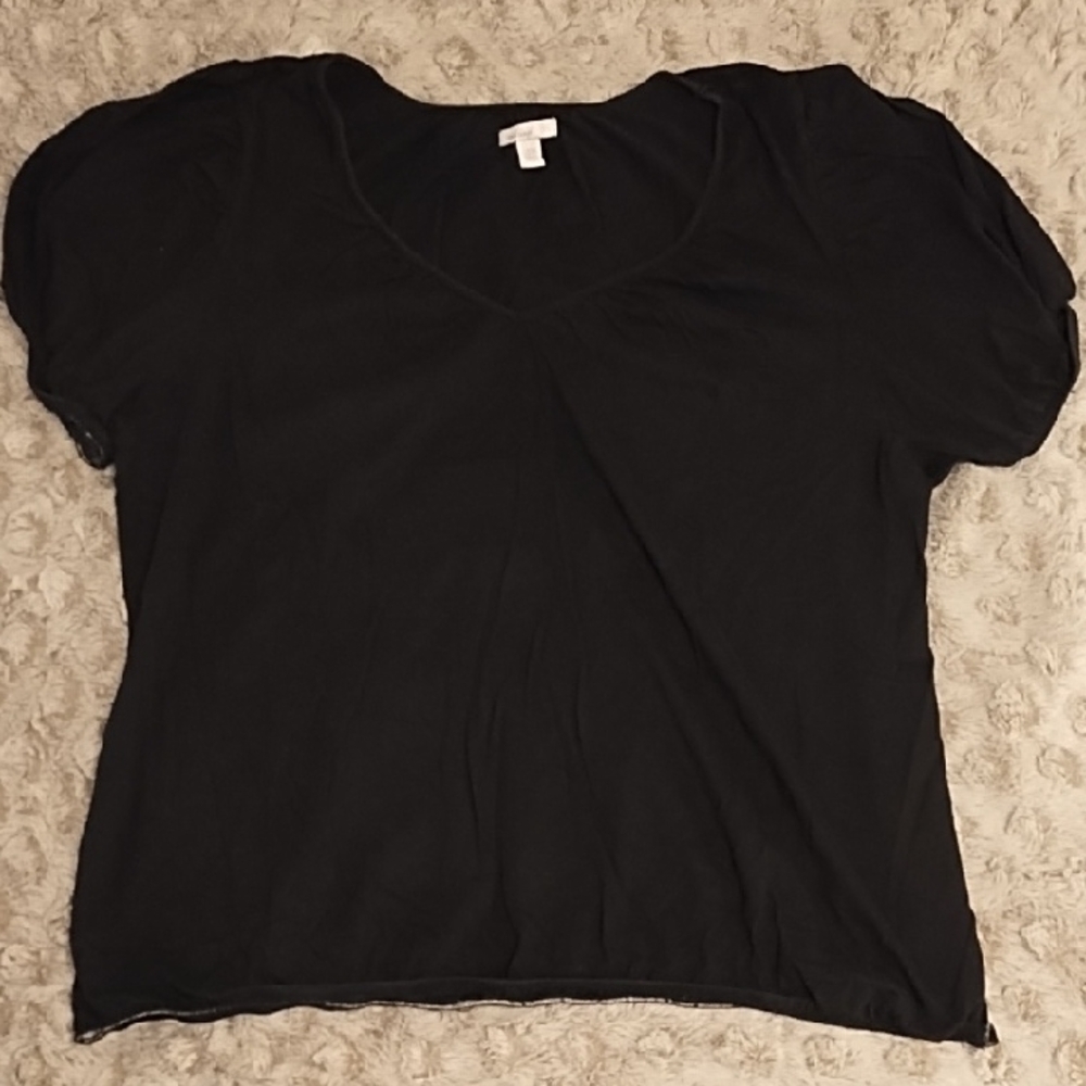 Old Navy Women's Black Short Sleeve Top